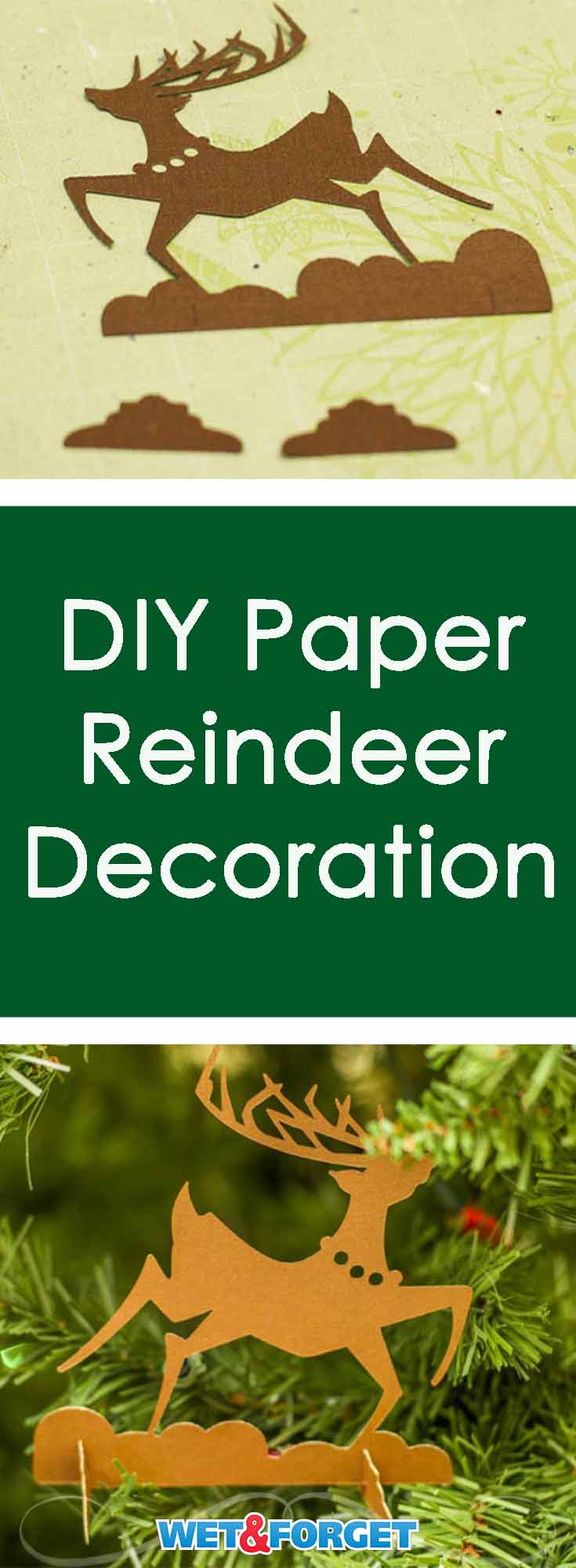 This paper reindeer make a great ornament or table decoration! Learn how to make it with our quick tutorial. 