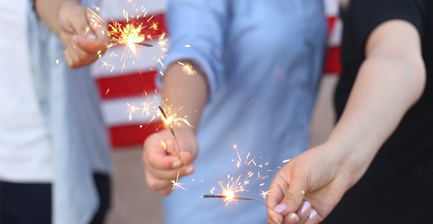 Stock up on sparklers for when it gets dark!