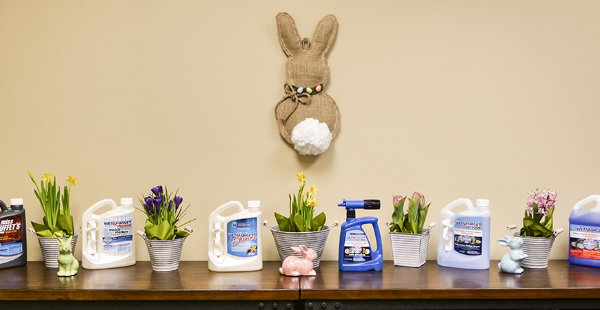 Decorate your wall or door with this DIY Easter bunny!