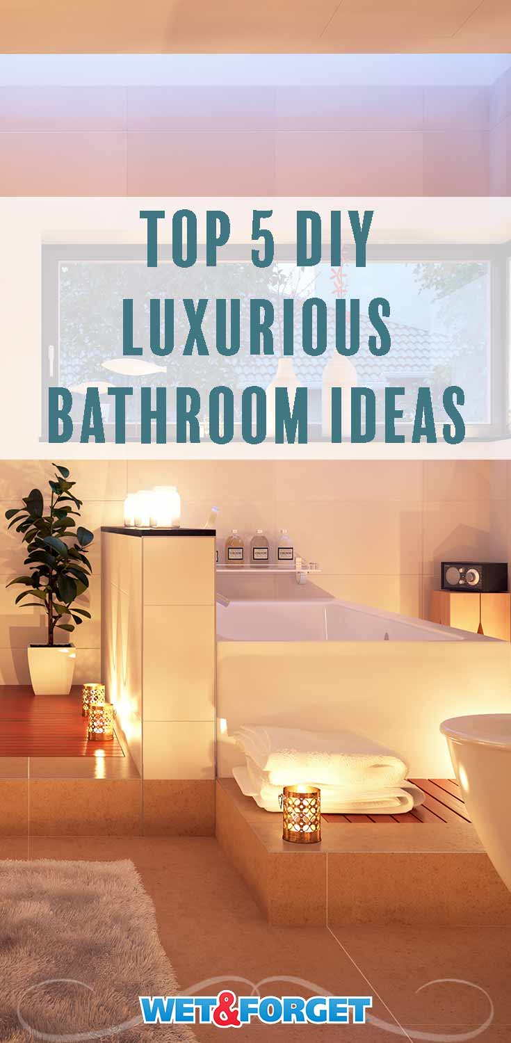 Make your bathroom a complete relaxation zone with these 5 luxurious bathroom ideas!