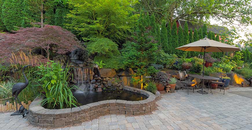 Water features will create a cool oasis in your backyard