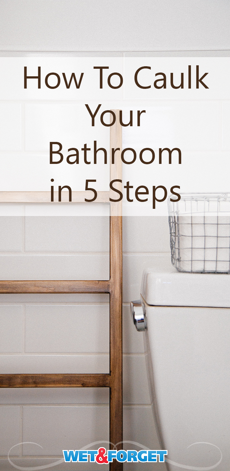 Follow these 5 steps to caulk your bathroom